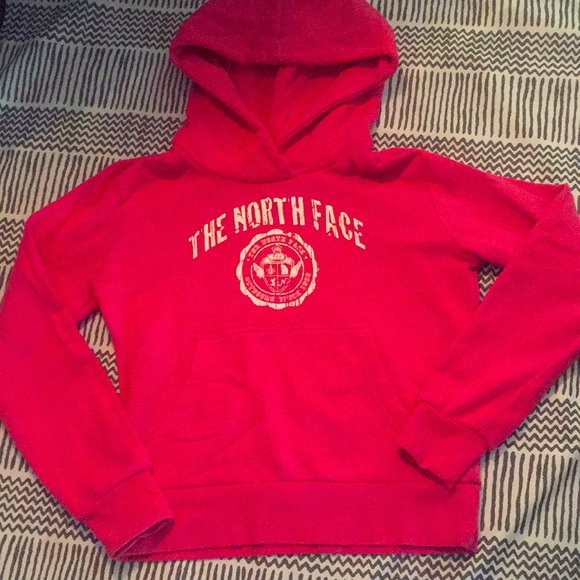 Hot pink North Face hoodie - Picture 2 of 8